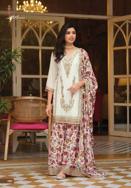 Rang Vol 3 Black And White By Eba Chinon Readymade Suits